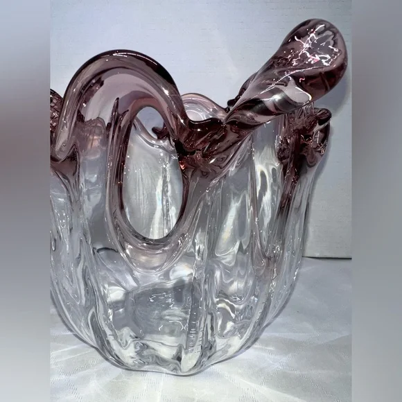 🌟🌟 Murano Glass Vase Made in Italy Hx9”, Dx8” - Picture 4 of 11